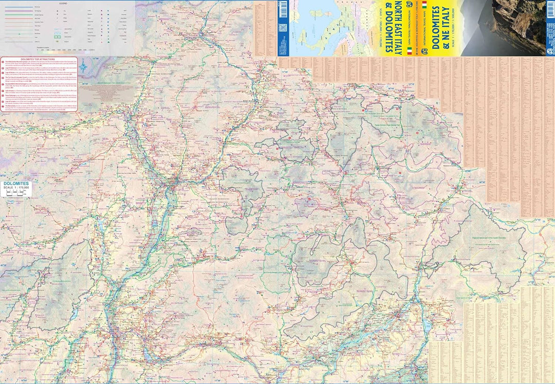 Carte de voyage - Dolomites & Italie Nord-est | ITM
