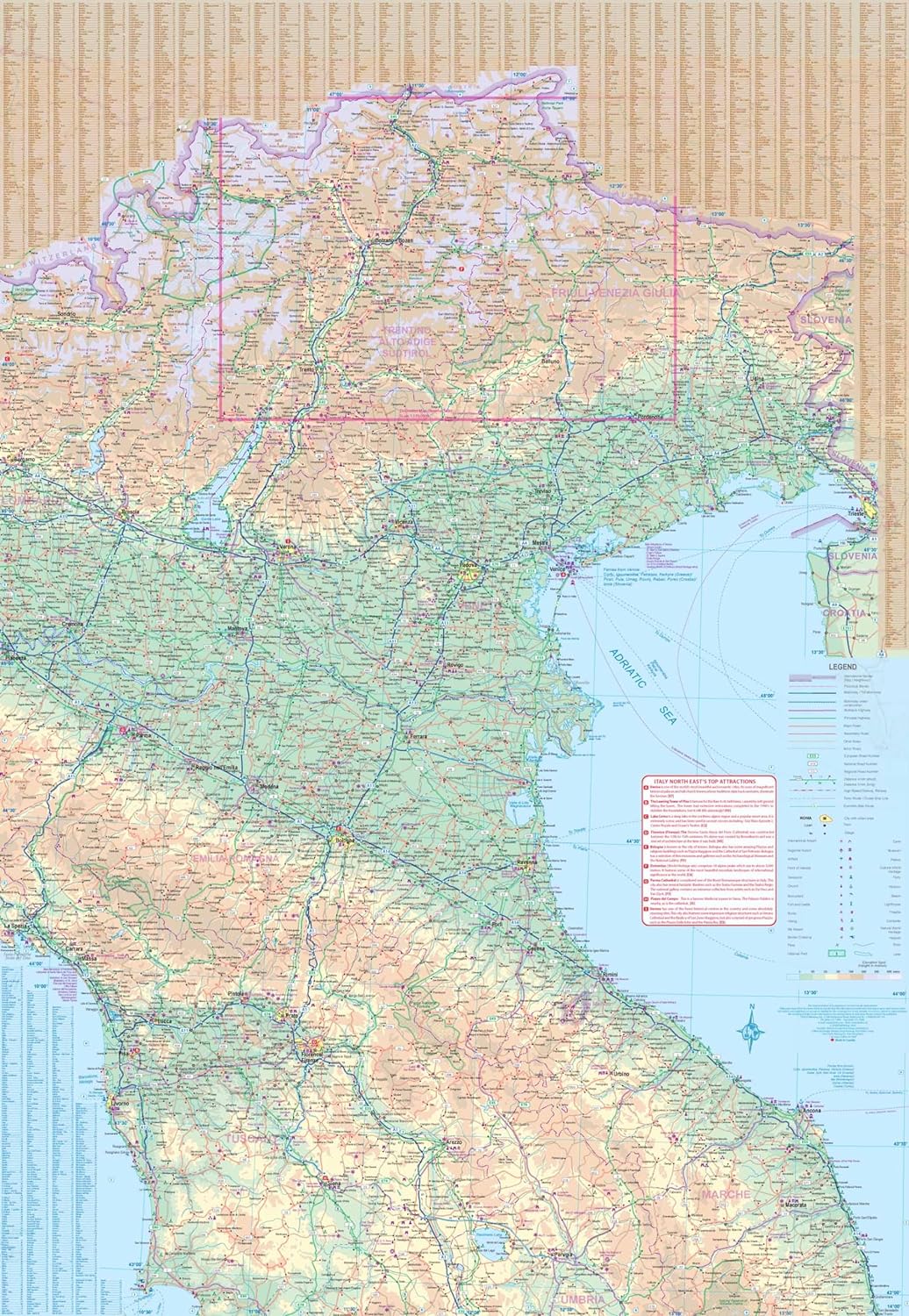 Carte de voyage - Dolomites & Italie Nord-est | ITM