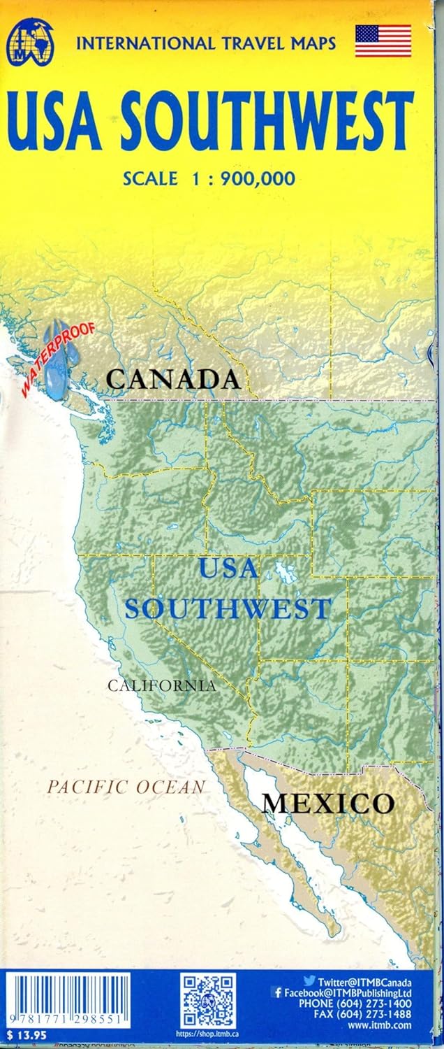 Carte de voyage - USA Sud-ouest | ITM