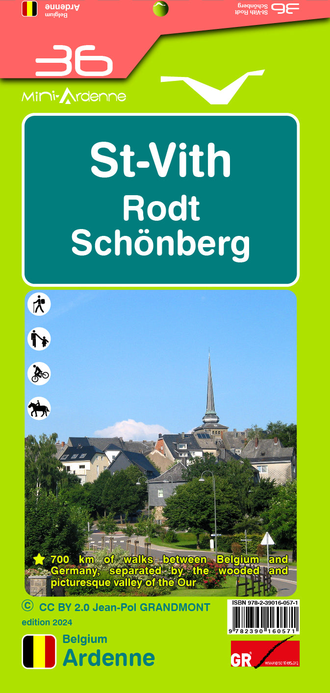 Carte de randonnée - St-Vith, Rodt, Schönberg | Mini Planet