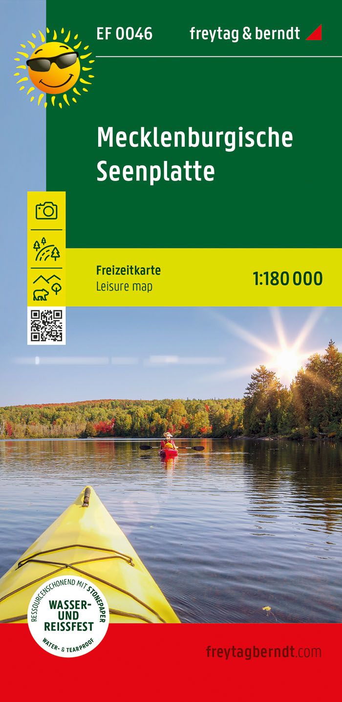 Carte de loisirs - Région des lacs du Mecklembourg | Freytag & Berndt