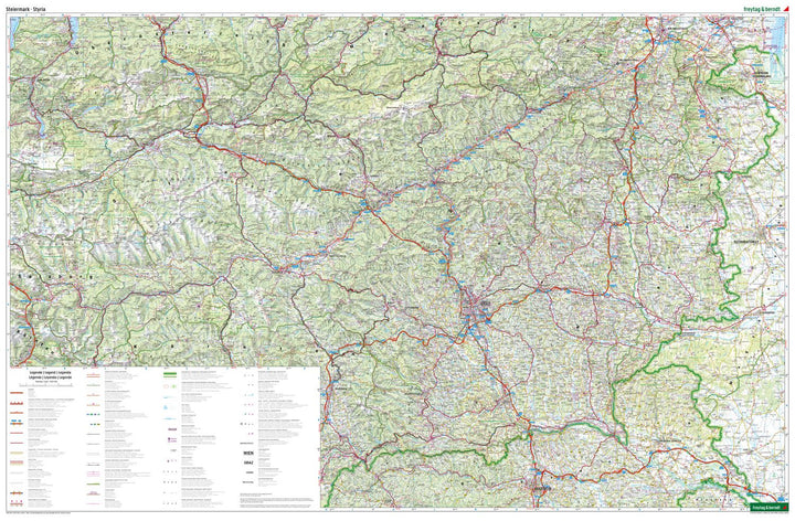 Carte routière de l'Autriche n° 4 - Styrie | Freytag & Berndt - 1/200 000