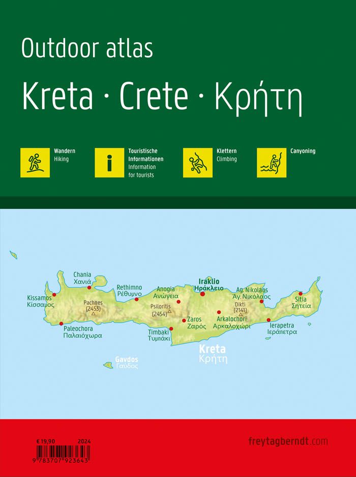 Atlas de randonnées - Crète | Freytag & Berndt
