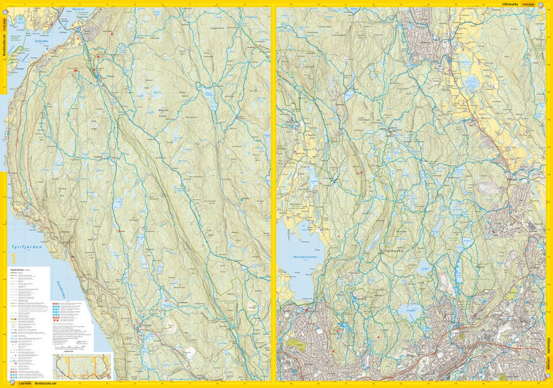 Carte de randonnée - Oslo Sud - Stikart (Norvège) | Calazo