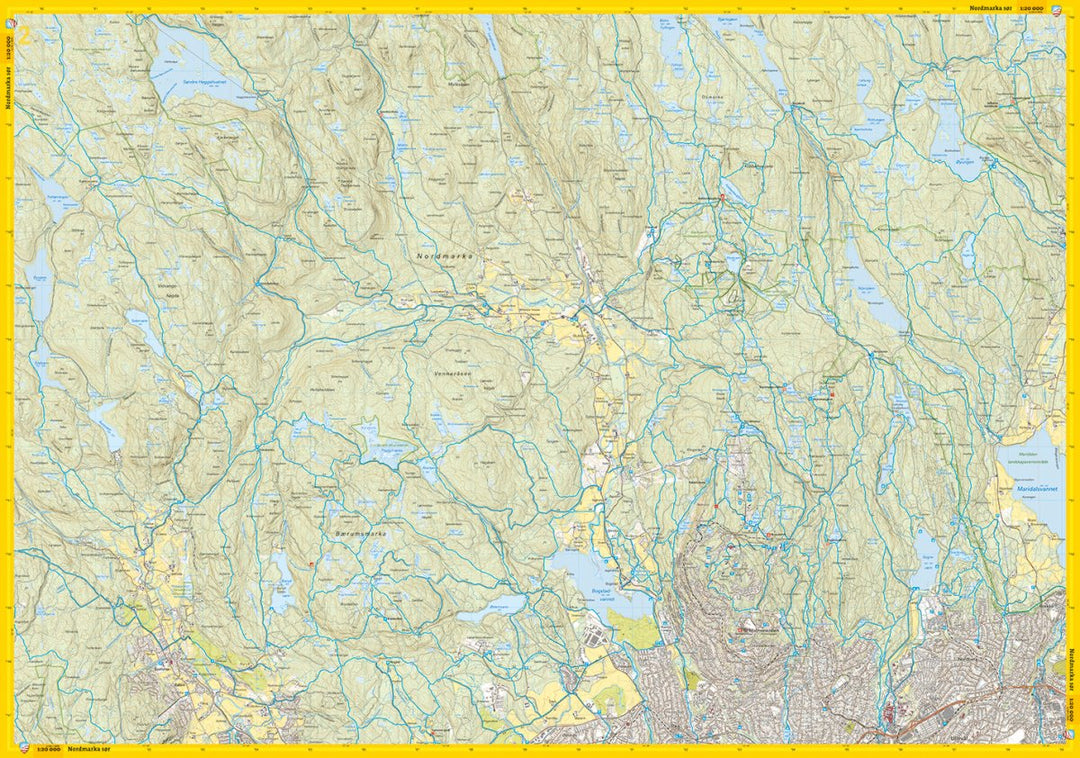Carte de randonnée - Oslo Sud - Stikart (Norvège) | Calazo