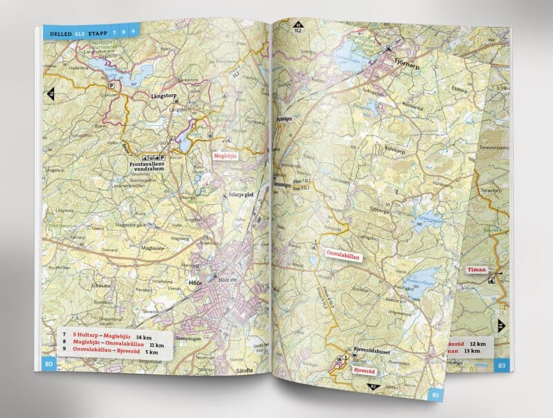 Atlas de plein air - Skåneleden (Suède) | Calazo - Friluftsatlas carte pliée Calazo 