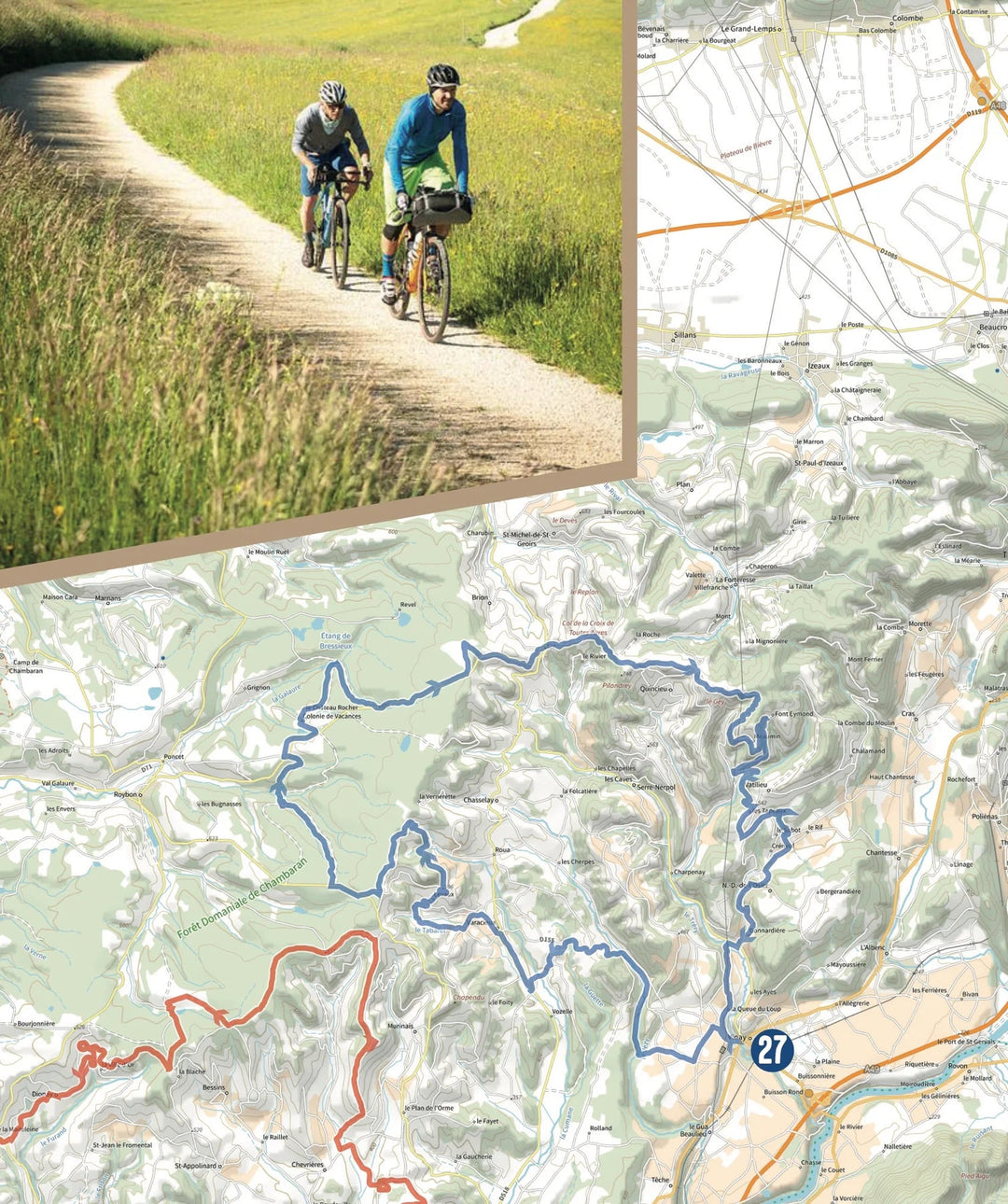 Carte cycliste - Le Gravel en Isère, 30 parcours tous niveaux | VTOPO carte pliée VTOPO 