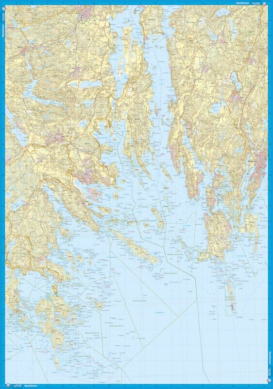 Carte de patinage - Sörmlands skärgård (Suède) | Calazo carte pliée Calazo 