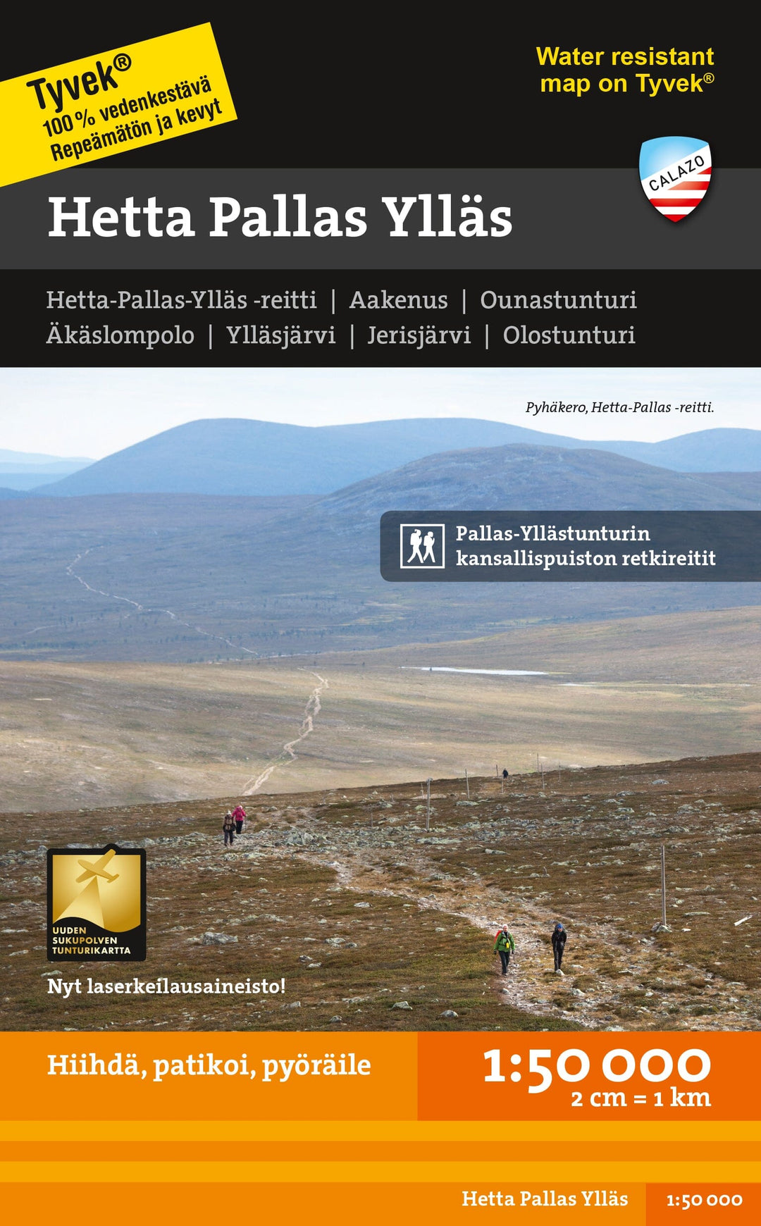 Carte de plein air - Hetta Pallas Ylläs (Finlande) | Calazo carte pliée Calazo 