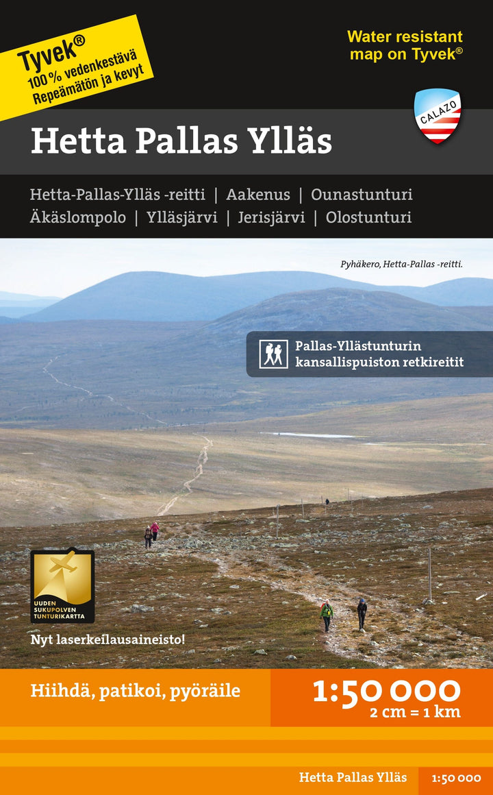 Carte de plein air - Hetta Pallas Ylläs (Finlande) | Calazo carte pliée Calazo 