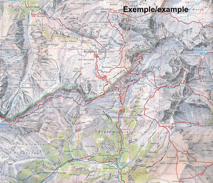 Carte de randonnée n° 05/1 - Karwendelgebirge Ouest (Alpes autrichiennes) | Alpenverein carte pliée Alpenverein 