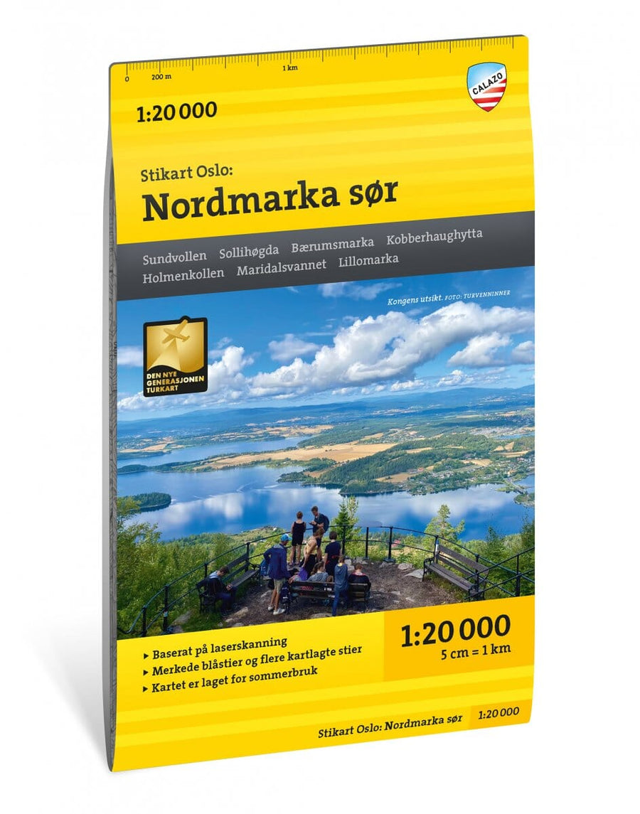 Carte de randonnée - Oslo Sud - Stikart (Norvège) | Calazo carte pliée Calazo 