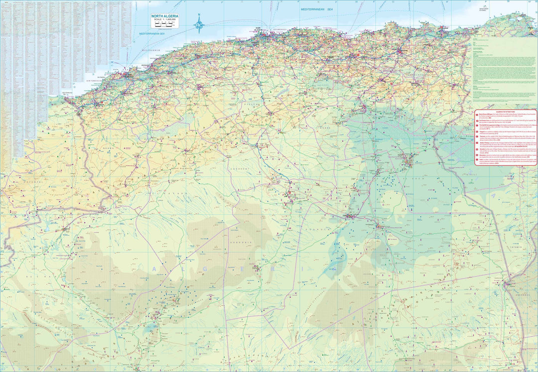 Carte de voyage - Algérie | ITM carte pliée ITM 