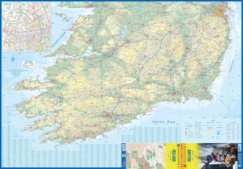 Carte de voyage - Irlande | ITM carte pliée ITM 