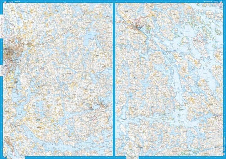 Carte des sports nautiques - Saimaa GeoPark Mikkeli, Puumala & Sulkava (Finlande) | Calazo carte pliée Calazo 