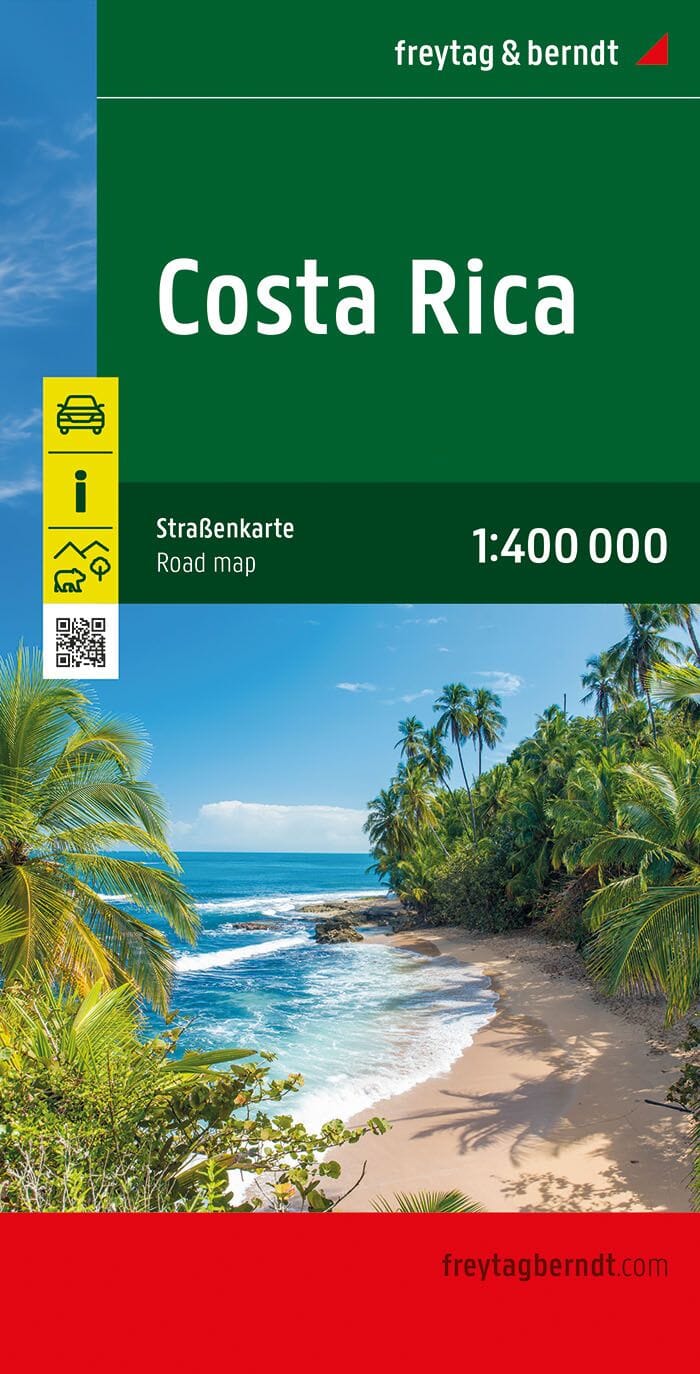 Carte routière - Costa Rica | Freytag & Berndt carte pliée Freytag & Berndt 