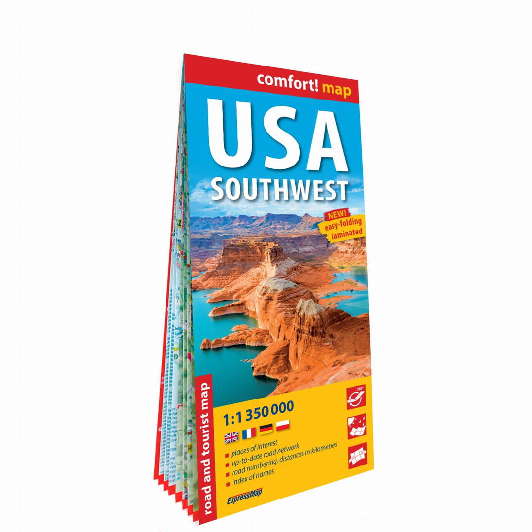 Carte routière plastifiée - USA Sud Ouest | Express Map carte pliée Express Map 