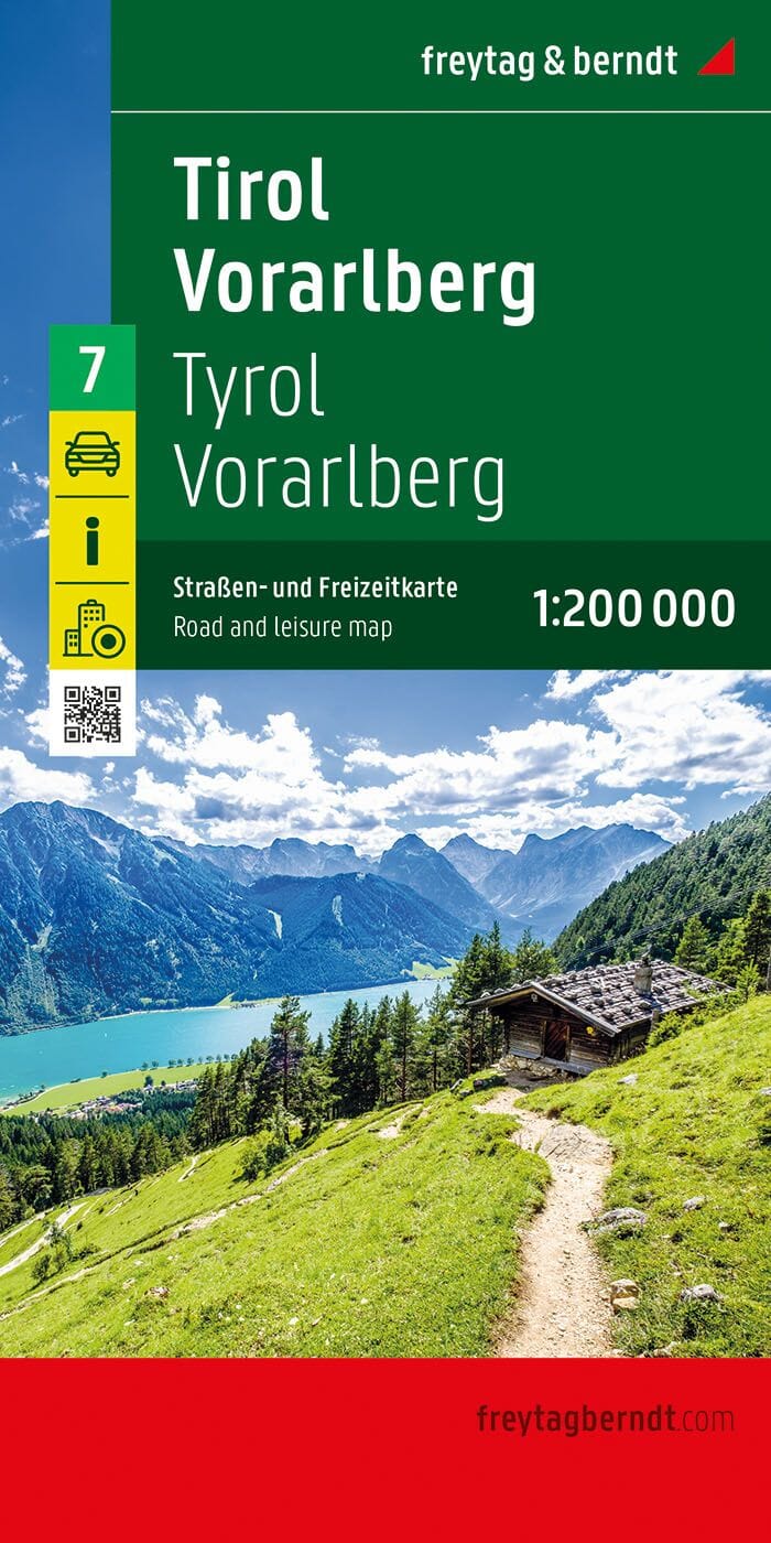Carte routière - Tyrol & Vorarlberg | Freytag & Berndt carte pliée Freytag & Berndt 