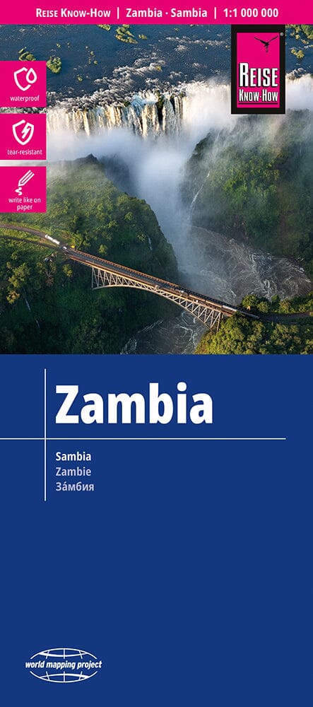 Carte routière - Zambie | Reise Know How carte pliée Reise Know-How 