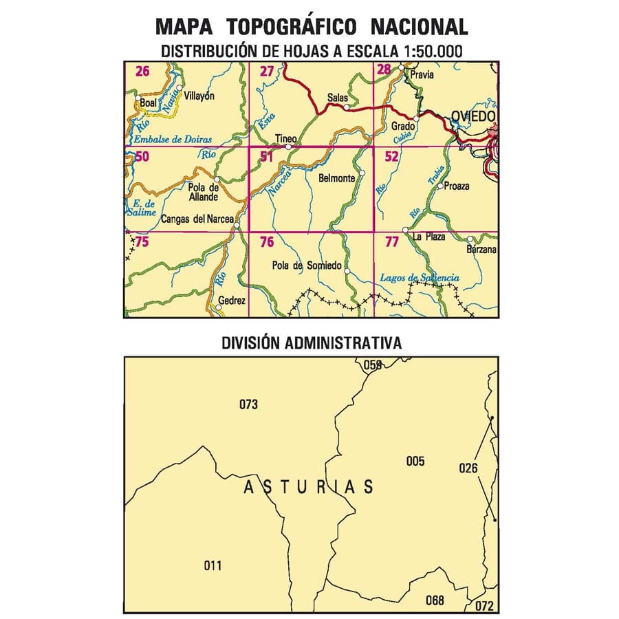 Carte topographique de l'Espagne n° 0051 - Belmonte | CNIG - 1/50 000 carte pliée CNIG 