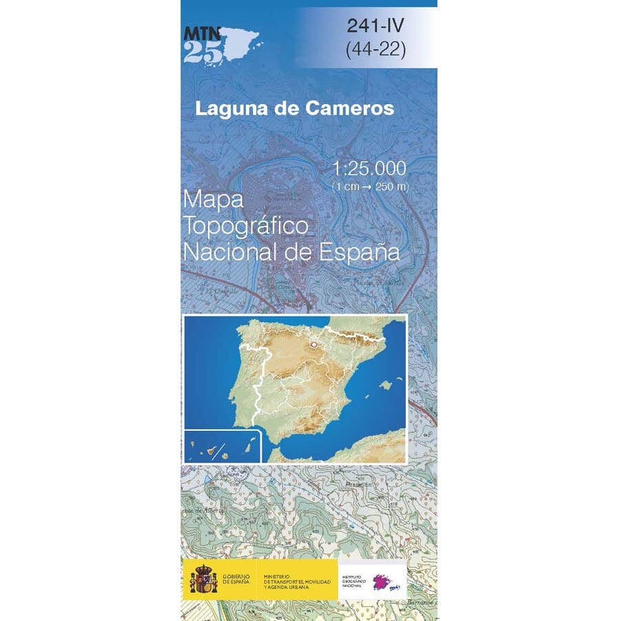 Carte topographique de l'Espagne n° 0241.4 - Laguna de Cameros | CNIG - 1/25 000 carte pliée CNIG 