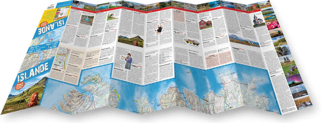 Carte touristique plastifiée XXL - Islande | TerraQuest carte pliée Terra Quest 