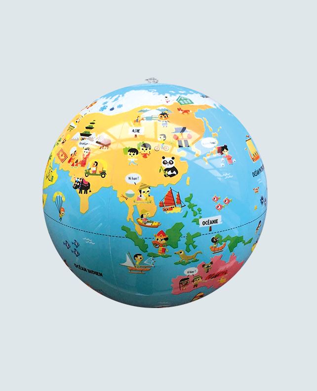 Globe gonflable de 30 cm - P'tits animaux de la nature (3 ans et +) | Calytoys globe Calytoys 