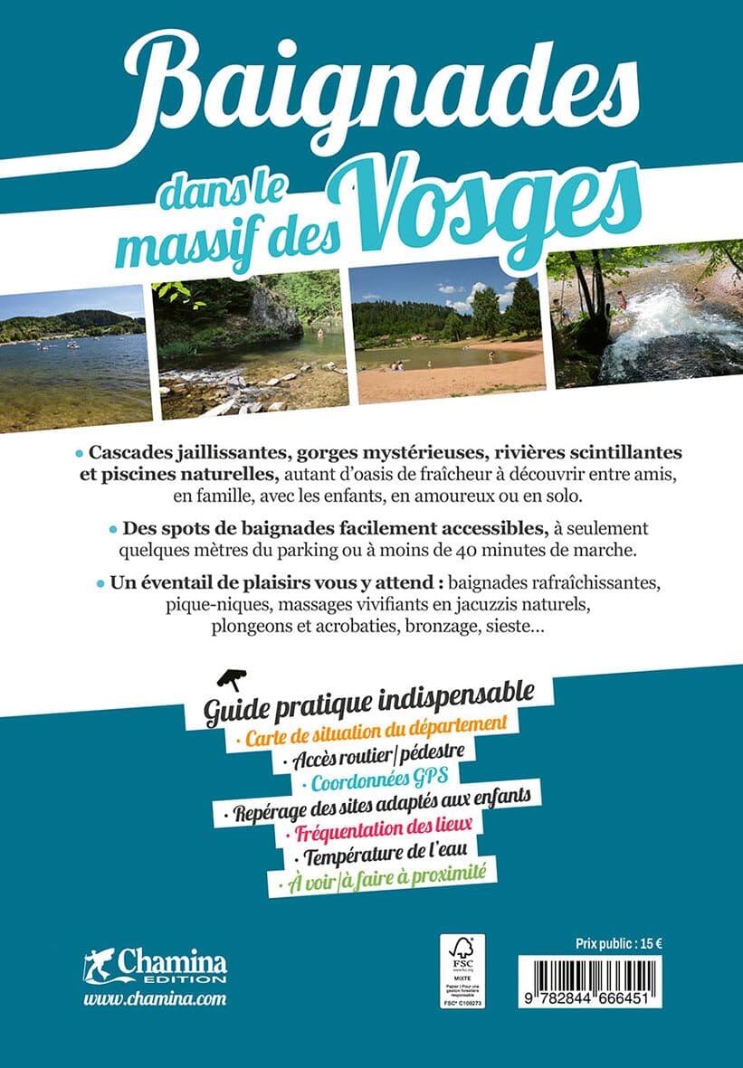 Guide de baignades - Massif des Vosges | Chamina guide de voyage Chamina 