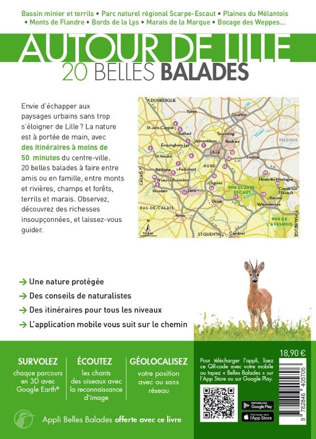 Guide de balades - Autour de Lille, 20 balades | Belles Balades Editions guide de randonnée Belles Balades éditions 