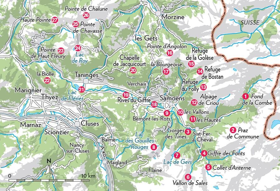 Guide de balades - Haut-Giffre : Autour de Samoëns, Sixt-Fer-à-Cheval, Verchaix, Morillon | Glénat - P'tit Crapahut guide de randonnée Glénat 