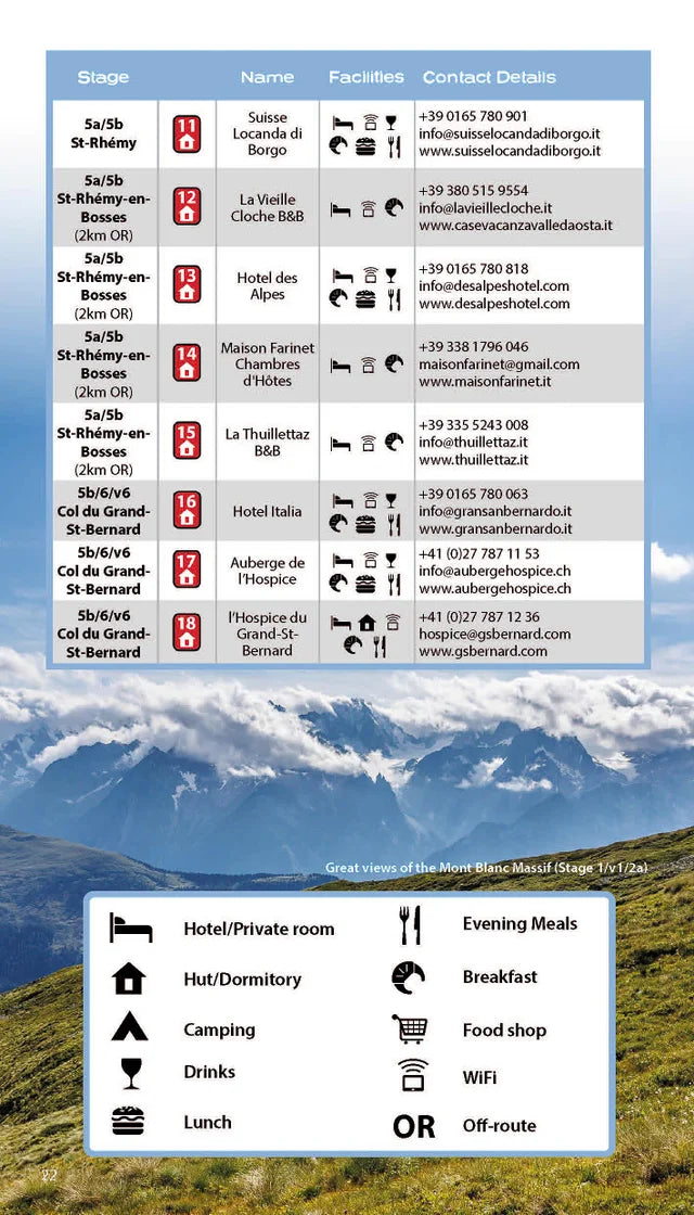 Guide de randonnée (en anglais) - Tour des Combins, Two-way Guide | Knife Edge Outdoor guide de randonnée Knife Edge Outdoor 