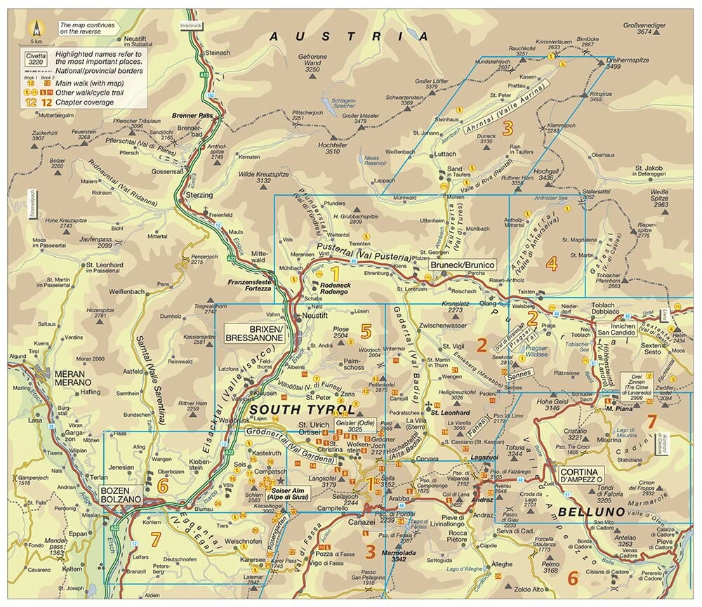 Guide de randonnées (en anglais) - Dolomites Centre & East, book 2 | Sunflower guide de randonnée Sunflower 