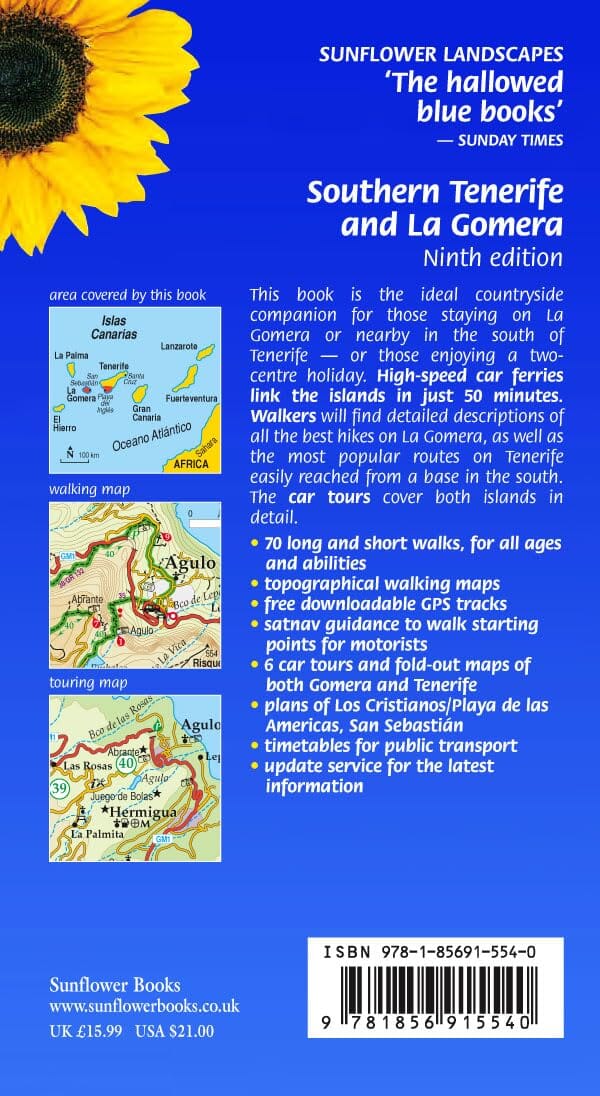 Guide de randonnées (en anglais) - Gomera & Tenerife Southern | Sunflower guide de randonnée Sunflower 