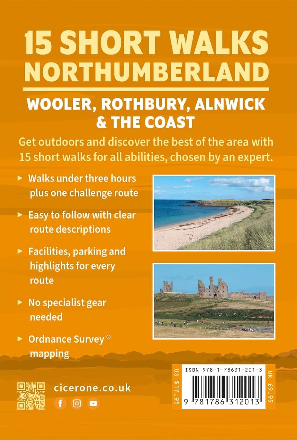 Guide de randonnées (en anglais) - Northumberland: Woller, Rothbury, Alnwick and the coast short walks | Cicerone guide de randonnée Cicerone 