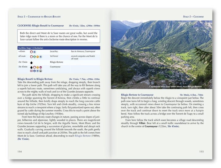 Guide de randonnées (en anglais) - The Tour du Mont Blanc | Cicerone guide de randonnée Cicerone 