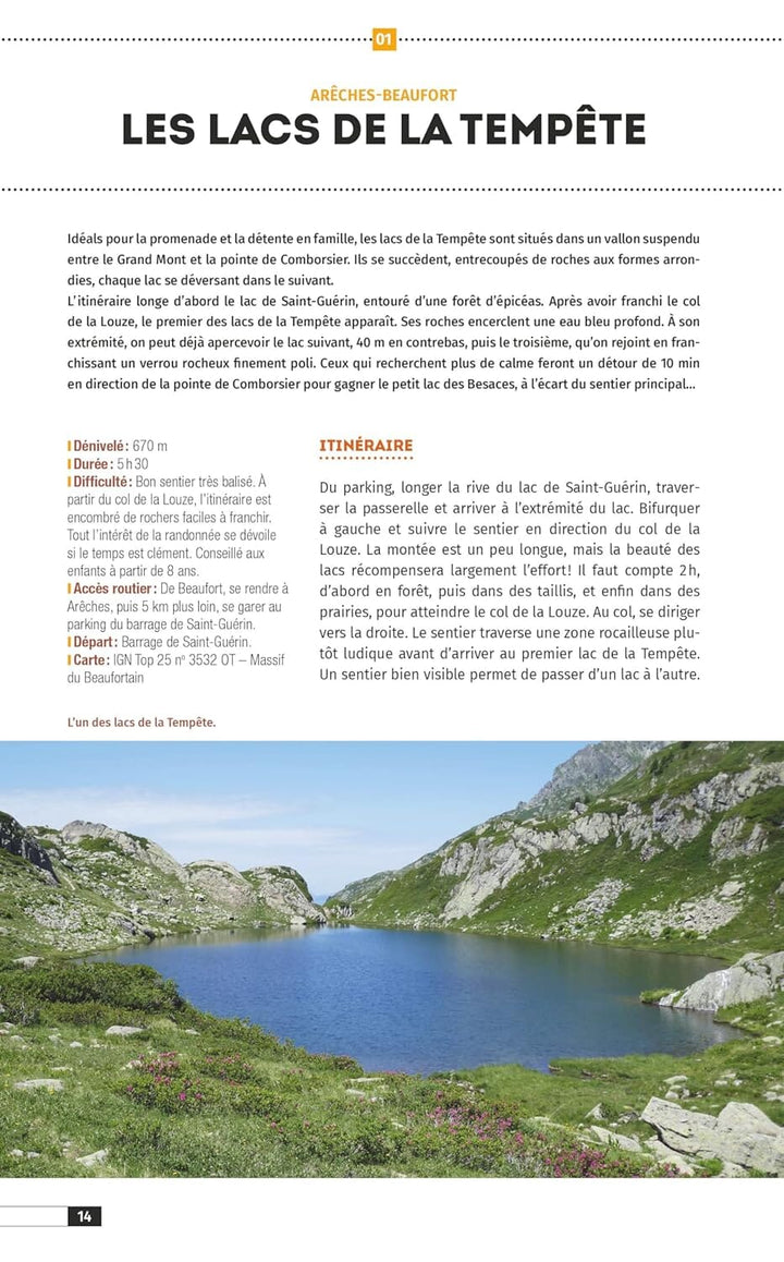 Guide de randonnées - Lacs de Savoie, les plus belles randonnées | Glénat guide de randonnée Glénat 