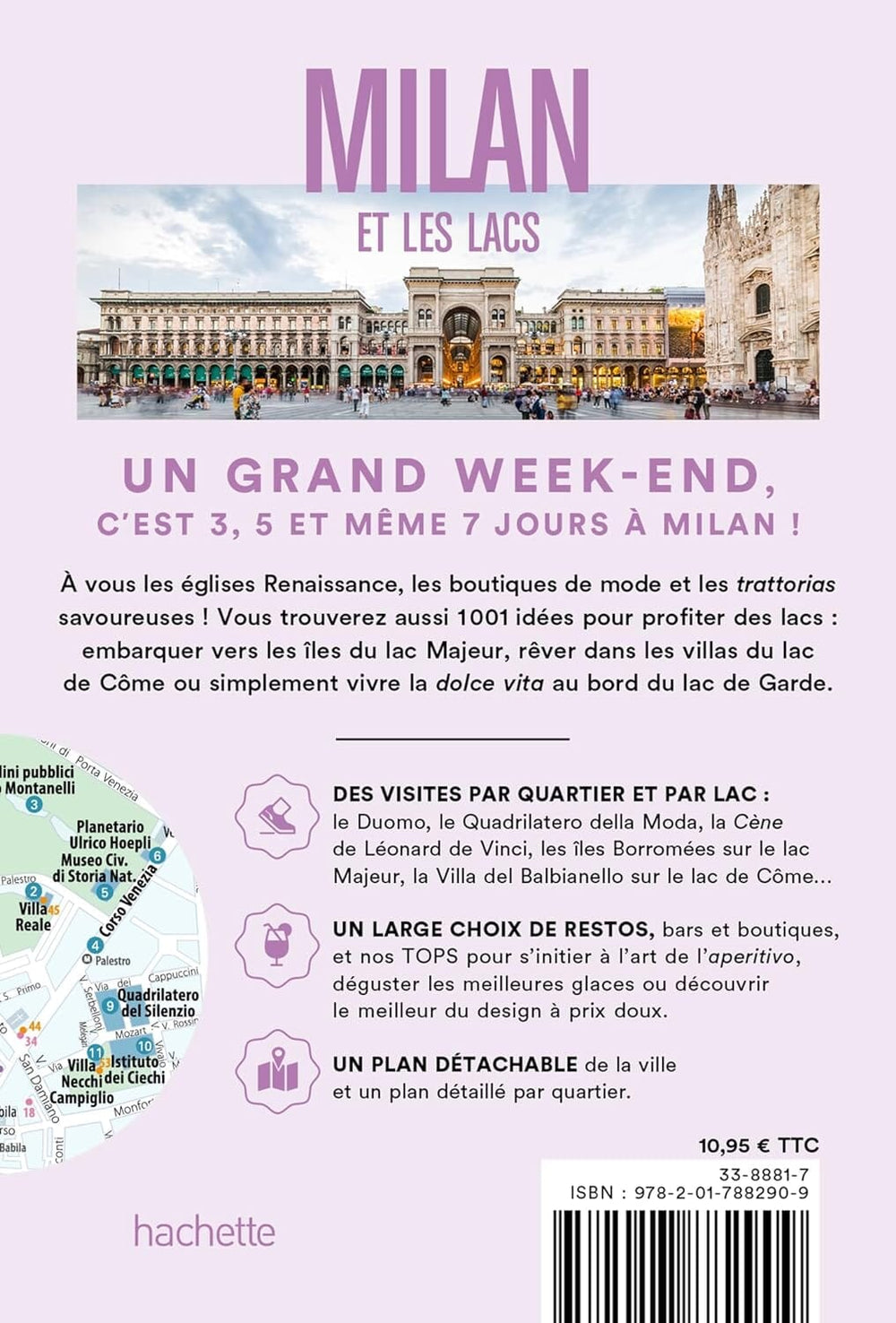 Guide de voyage de poche - Un Grand Week-end à Milan et les lacs 2024 | Hachette guide de voyage Hachette 
