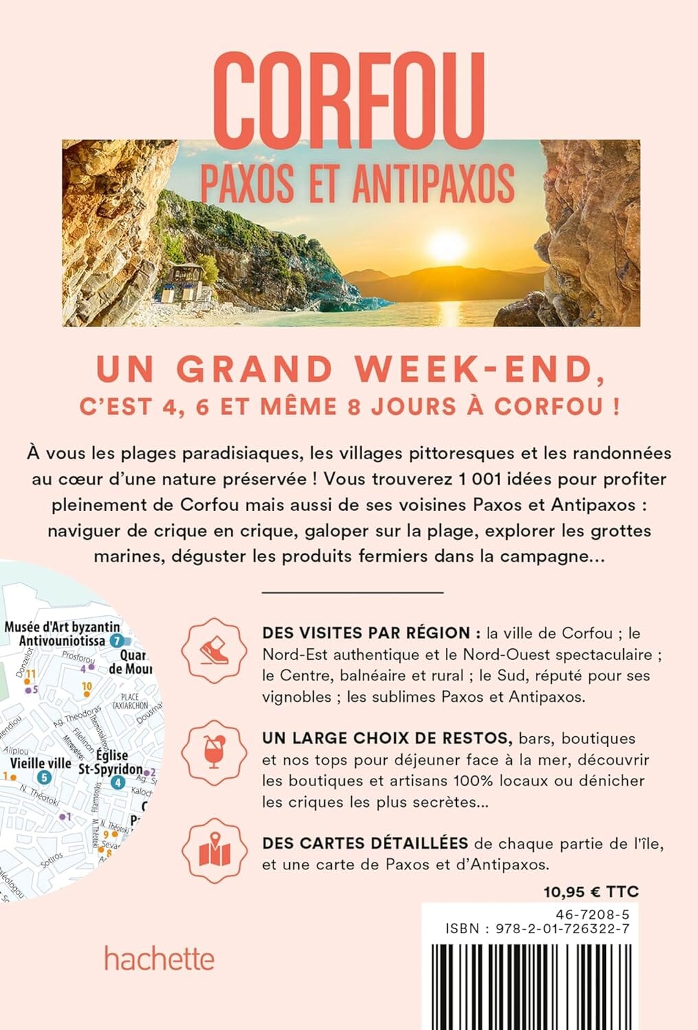 Guide de voyage de poche - Un Grand Week-end : Corfou, Paxos et Antipaxos - Édition 2024 | Hachette guide de voyage Hachette 