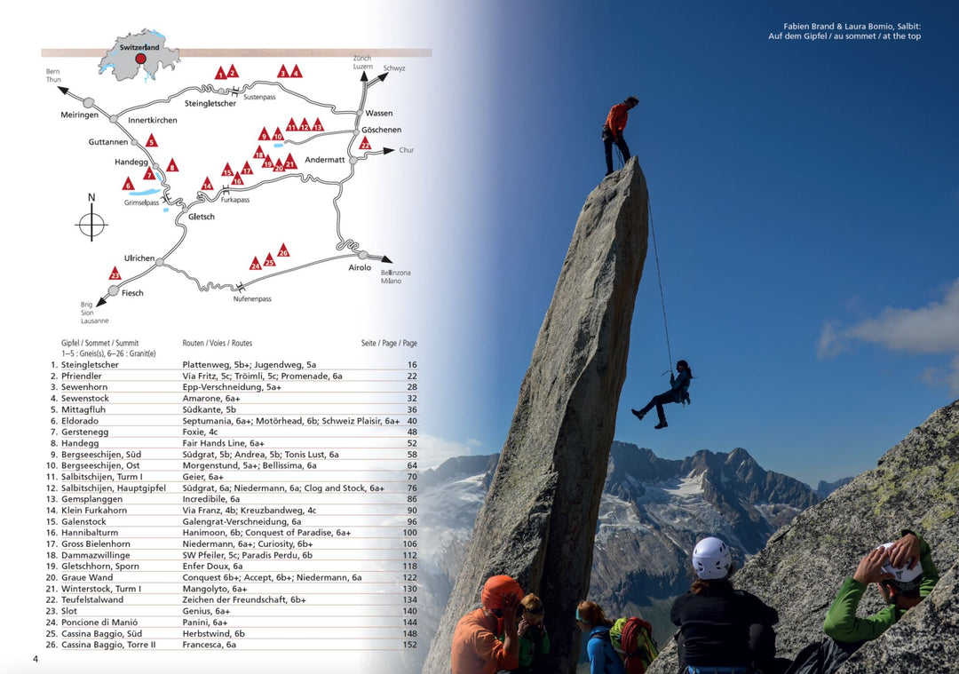 Guide d'escalade - Dreams of Switzerland : Susten, Grimsel, Furka, Nufenen | SAC - Club Alpin Suisse guide de randonnée SAC - Club Alpin Suisse 