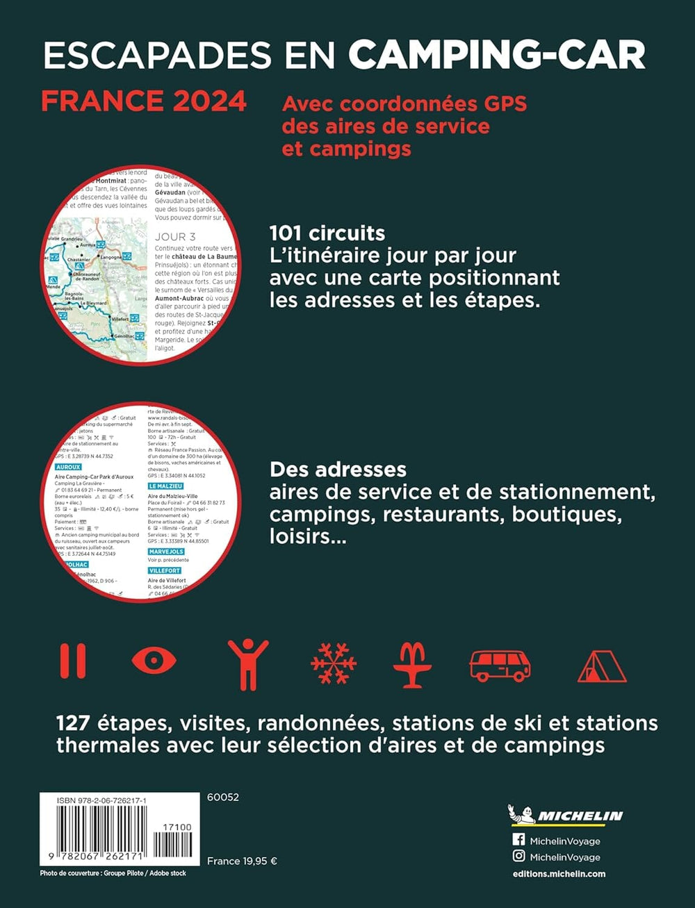 Guide - Escapades en camping-car - France 2024 | Michelin guide pratique Michelin 