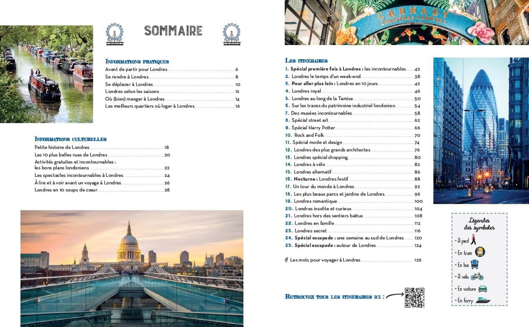 Guide pratique - Tout pour préparer son voyage à Londres, 25 itinéraires beau livre Dilibel 