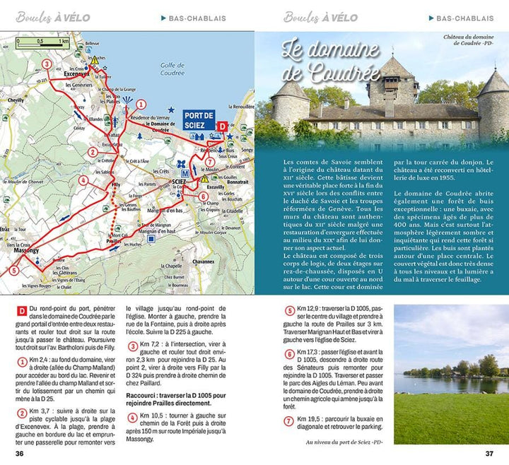 Guide vélo - Boucles à vélo autour du lac Léman | Chamina guide vélo Chamina 