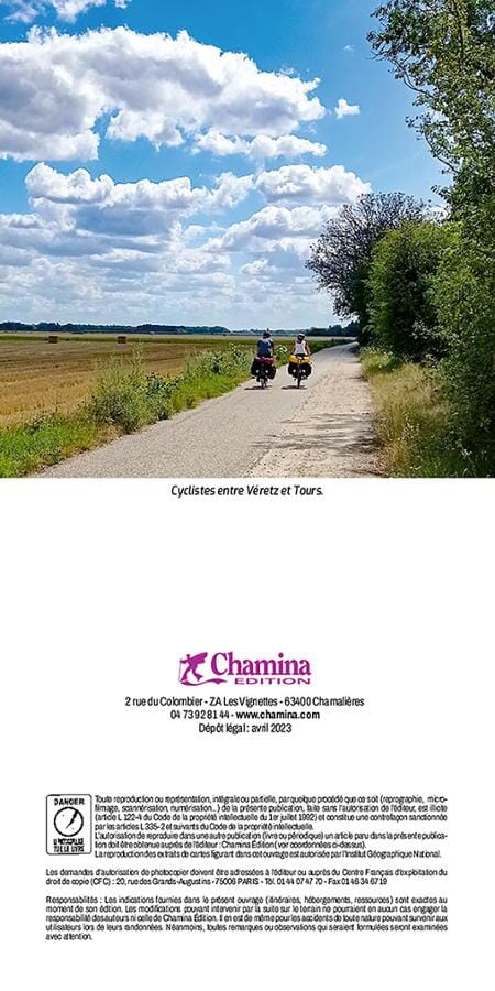 Guide vélo - Canal de Berry & le Cher jusqu'à Tours | Chamina guide petit format Chamina 