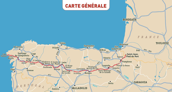 Guide vélo - Voyages à vélo et vélo électrique : Compostelle, Le Camino Francés | Glénat guide vélo Glénat 