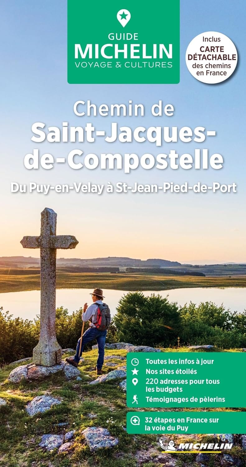 Guide Vert - Chemin de Saint-Jacques-de-Compostelle : Du Puy-en-Velay à saint-Jean-Pied-de-Port - Édition 2024 | Michelin guide de voyage Michelin 