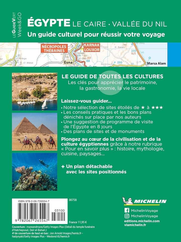 Guide Vert compact - Le Caire & Vallée du Nil (Egypte) + plan - Édition 2024 | Michelin guide de voyage Michelin 