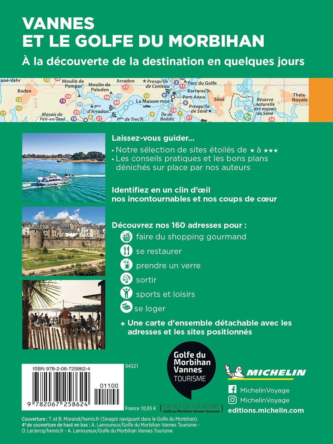 Guide Vert Week & GO - Vannes et le Golfe du Morbihan | Michelin guide petit format Michelin 