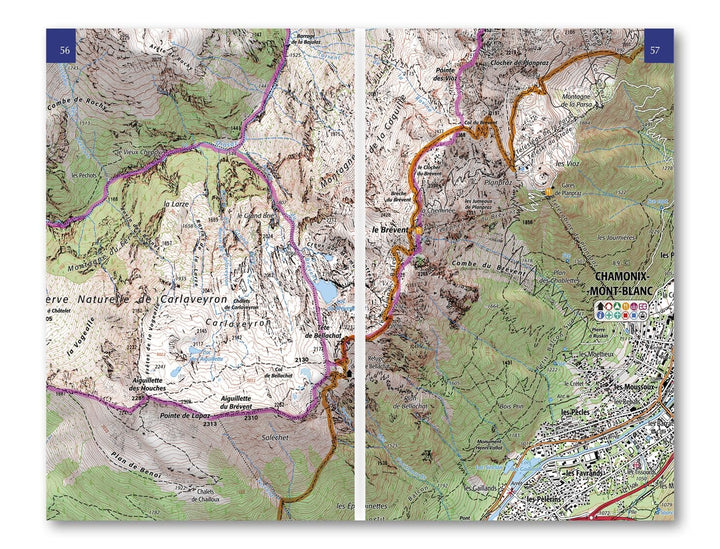 Livret de cartes (en anglais) - The Tour du Mont blanc | Cicerone guide de randonnée Cicerone 