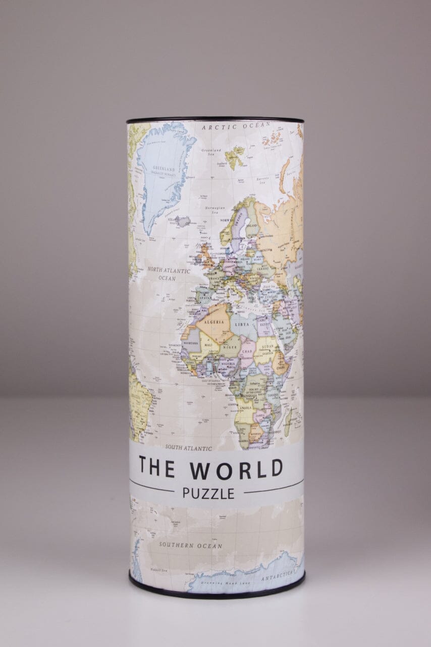 Puzzle du monde (en anglais) - 1000 pièces, style classique | Maps International puzzle Maps International 