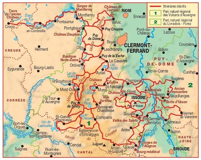 Topoguide de randonnée - Volcans & lacs d'Auvergne, Pays du Val d'Allier GR4, GR30, GR441 | FFR guide de randonnée FFR - Fédération Française de Randonnée 